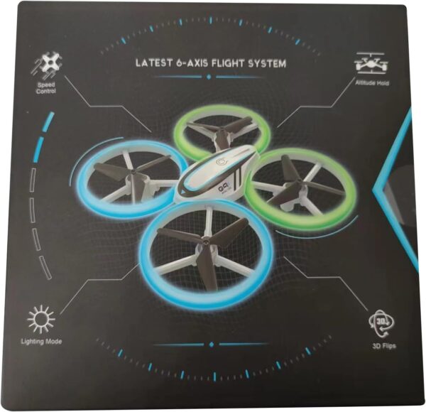 AVIALOGIC Q9s Kids RC Helicopter with Blue and Green Lights and 360° Rotation, RC Drone with Altitude Hold and Headless Mode, Great Gift for Boys and Girls - Image 8