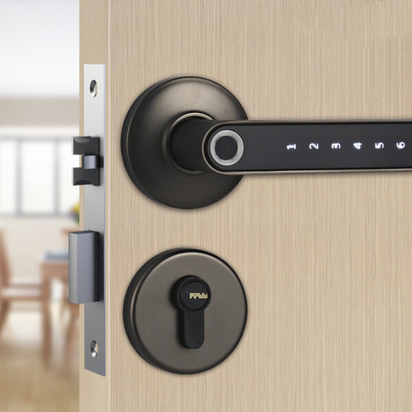 1d9dc5e3-03fc-45e8-9b53-6b063d22a02e.jpg Smart Lock Fingerprint Password Electric Digital Lock Alloy Keyless Security Door Handle For Home