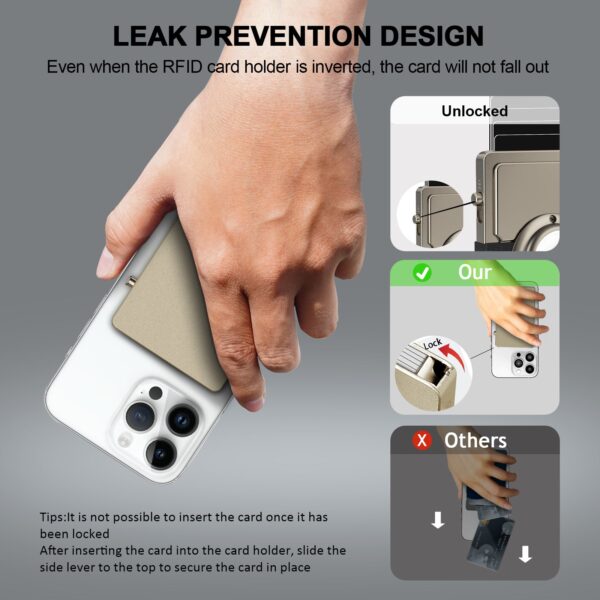 3_23fe32f5-f8cb-4126-a919-52e60cb226bf.jpg TOYFID All-Aluminum Pop Up Slide Rfid Slim Card Holder Wallet With Airtag Holder