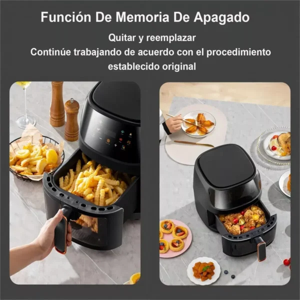 A343ae00cf9704223b1a1624f792b5732V-2.webp 2400W 8L Large Capacity Intelligent LCD display Air Fryer Without ill Fryer Oven For Frying French Fries And grid Chicken