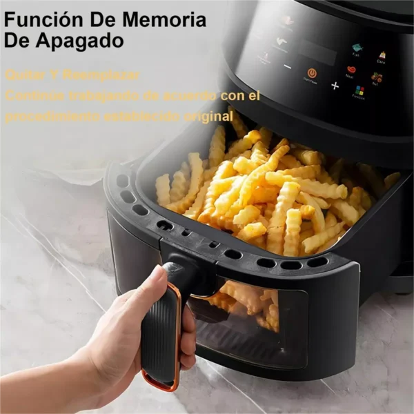 A8d3b8bed5528499bb93b4258d43f56b2o-2.webp 2400W 8L Large Capacity Intelligent LCD display Air Fryer Without ill Fryer Oven For Frying French Fries And grid Chicken