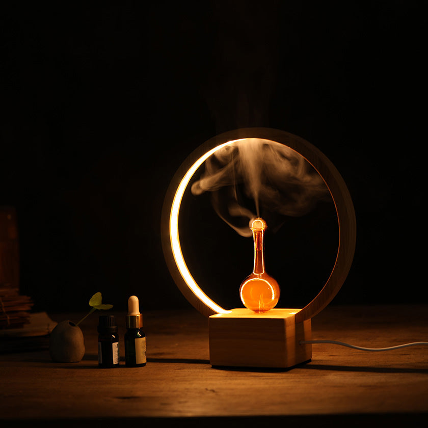 LUNA Eco-Friendly Nebuliser | Ringlight Waterless Aroma Diffuser | No Plastics Pure Essential Oil Diffusing