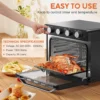 S30ecb379c007472ba3c795de2b2b8fe23-3.webp Karinear 36L Air Fryer Oven, 1700W Stainless Steel Airfryer 10 in 1 Countertop Oven, Double-layered Glass Door, Accessory Set