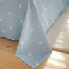 Ins Blue Love Heart Bedding Set Soft Bed Flat Sheet Pillowcase Women Girls Duvet Cover Twin Full Queen Size Home Textiles