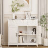 Cabinets With Drawers And Shelves, Living Room, Bedroom, Bathroom Decor Cabinets Furniture Home Decor - White
