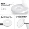 3 In 1 Wireless MagSafe Charging Station For Multiple Devices 30W Adapter Included