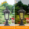 Retro Solar Lights With Dimmable LED 1 Pack