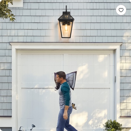 211-Pack Outdoor Wall Lantern Light  Modern Black Metal & Clear Glass Sconce For Porch, Patio, And Garden Lighting Bulb Not Included