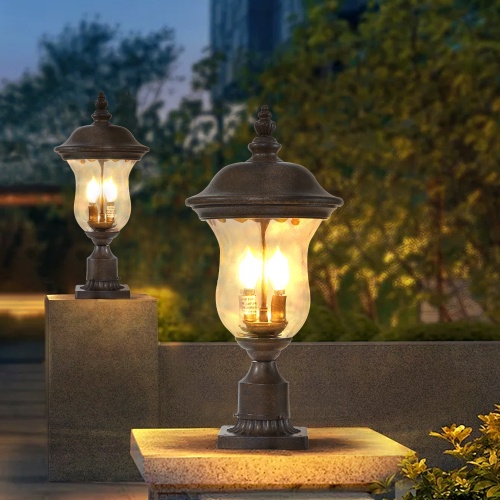 8a73a7fd-4978-49b1-a959-e6652332ce9a.jpg Vintage Outdoor Light Pole Lights, Waterproof Garden Patio Lights, Walkway & Driveway Lighting - One Piece No Bulb Unavailable Platforms- Temu