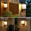 Outdoor Wall Lamp Metal Waterproof Outside Wall Lights AC90-260V Exterior Wall Lighting for Hotel Villa Big Porch Garden Gate