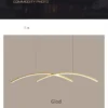 S5fa3867c52fc4946b0a7c485919cc59b2.webp Modern Led Chandelier Light Ceiling Lamp Minimalist Nordic Living Room Dining Room Study Decorative Lamps