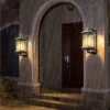 Outdoor Wall Lamp Metal Waterproof Outside Wall Lights AC90-260V Exterior Wall Lighting for Hotel Villa Big Porch Garden Gate