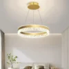 S6fdbf79e438d47e08c096b533163eaccc.webp Modern LED Chandelier For Living Room Dining Room Bedroom Study Ring Ceiling Pendant Lamp Lustre Room Decorative Lighting Lamp