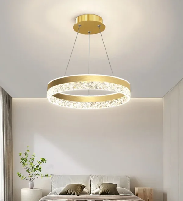 S6fdbf79e438d47e08c096b533163eaccc.webp Modern LED Chandelier For Living Room Dining Room Bedroom Study Ring Ceiling Pendant Lamp Lustre Room Decorative Lighting Lamp