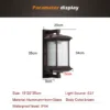 Outdoor Wall Lamp Metal Waterproof Outside Wall Lights AC90-260V Exterior Wall Lighting for Hotel Villa Big Porch Garden Gate