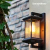 Outdoor Wall Lamp Metal Waterproof Outside Wall Lights AC90-260V Exterior Wall Lighting for Hotel Villa Big Porch Garden Gate