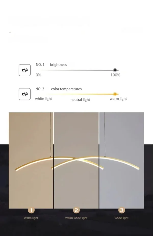 Sac06a528060d495db9c8326ba1b416eaF.webp Modern Led Chandelier Light Ceiling Lamp Minimalist Nordic Living Room Dining Room Study Decorative Lamps