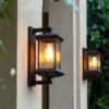 Outdoor Wall Lamp Metal Waterproof Outside Wall Lights AC90-260V Exterior Wall Lighting for Hotel Villa Big Porch Garden Gate