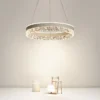 Scd5dff803d674f44907f6d3735e043fcq.webp Modern LED Chandelier For Living Room Dining Room Bedroom Study Ring Ceiling Pendant Lamp Lustre Room Decorative Lighting Lamp